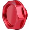 Acouto Automotive Replacement Oil Filler -Aluminium Alloy Oil Filler Cover Engine Fuel for Car (Red)