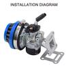 58mm Blue Air Filter for 47cc/49cc 2-Stroke Scooter/ATV