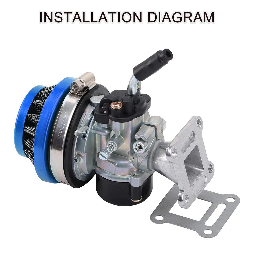 58mm Blue Air Filter for 47cc/49cc 2-Stroke Scooter/ATV