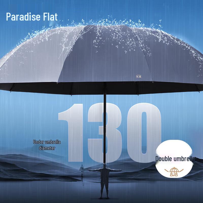 Heaven Umbrella 10-Rib Reinforced Three-Fold Sun/Rain Umbrella