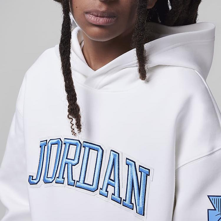 Jordan See Me Shine Hooded Soft Fashion Sweatshirt Kids Sweatshirt Sail HV1594-133