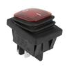 4 Pcs  Set Black Waterproof 4 Pin 2 Position On OFF Red Green Lamp Rocker Switch