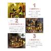 moin moin 1/24 Dollhouse Miniature Handmade Kit Set Magic City [English Instruction Manual] Magic Castle Cat Black Shop Hotel | LED Light + Acrylic