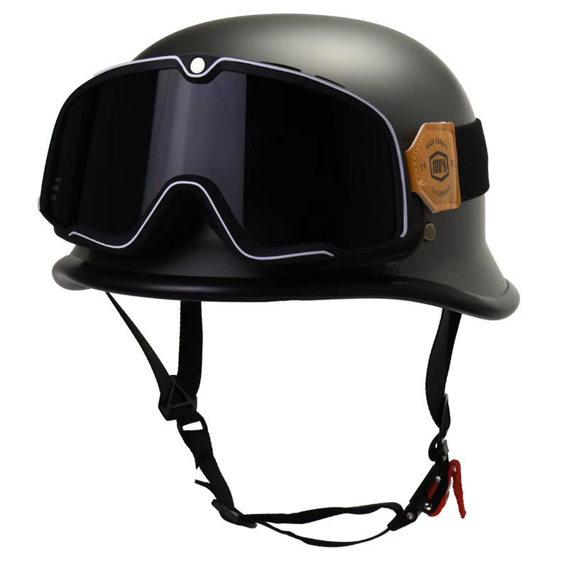 Retro Open Face Motorcycle Helmet M-XL