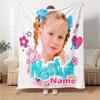 שמיכה מודפסת בנושא 'Like Nastya' עם שם מותאם אישית - מושלמת לספה, למיטה, לנסיעות ולשימוש חיצוני | ניתנת לכביסה במכונה, נעימה ועמידה.