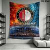 Custom Feyenoord Wall Hanging Printed Fabric Blanket Decorative Tapestries for Bedroom Living Room Home Decor