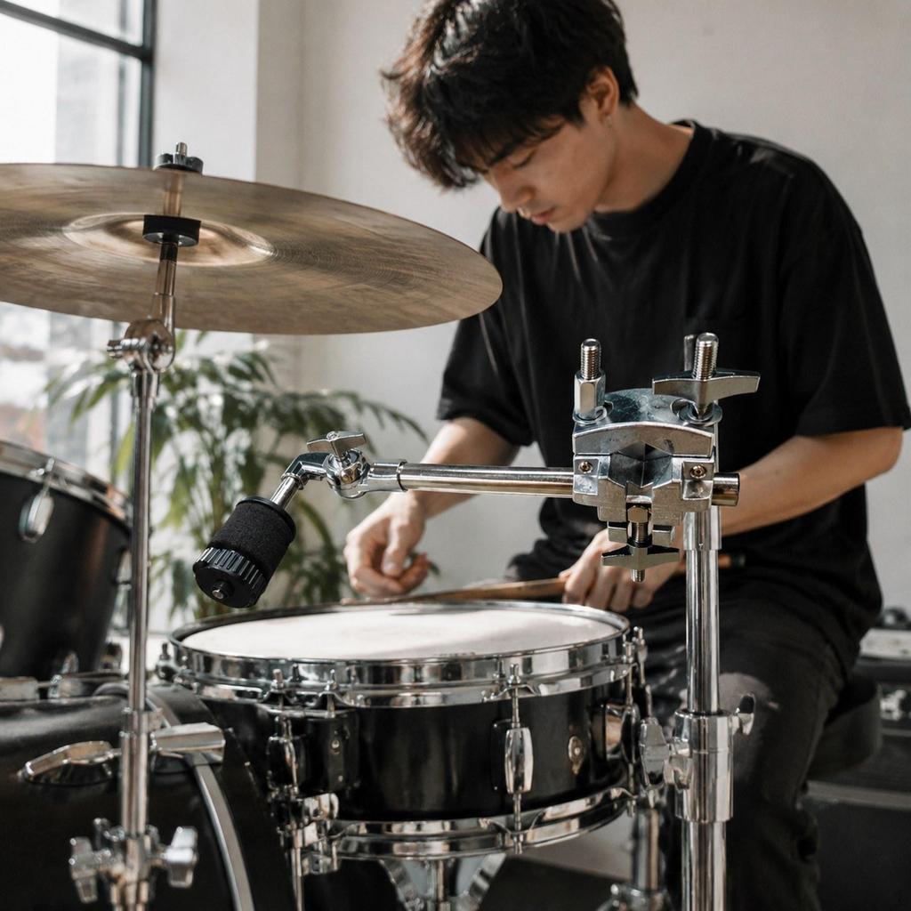 Cymbal Holder Arm Easy To Install Support Removable Metal Mount Clamp