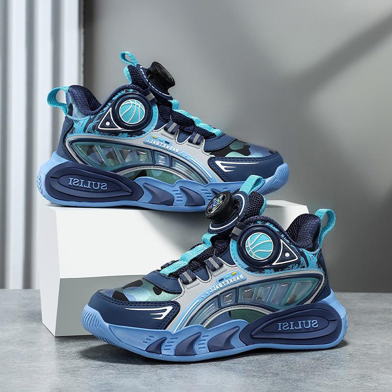 Boys' Waterproof Leather Sneakers 2025 - Autumn/Winter Casual Running & Basketball Shoes for Older Children