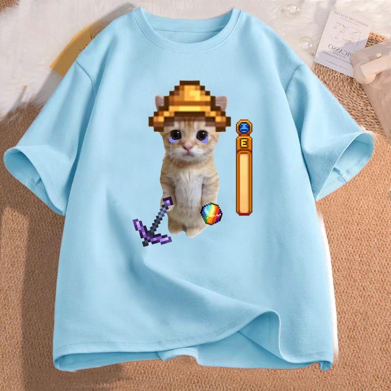 Stardew Valley El Gato T Shirt Women Clothes Streetwear High Quality Cotton Short Sleeve Game Graphic T Shirts Streetwear Tees