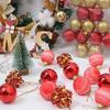 17Pcs 4CM Christmas Decoration Christmas Balls Hanging Xmas Tree Pendants Ornaments Party Home Decor 2026 New Year Navidad Gifts