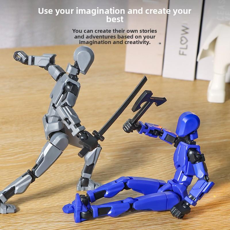 Lucky 13 Articulated Action Figures for Kids Assemble Stress Relief Model Toys for Ages 7-14