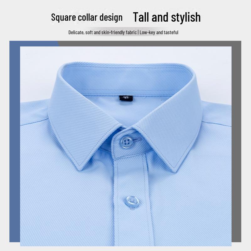 40 Cotton Twill Casual Short-Sleeve Shirt