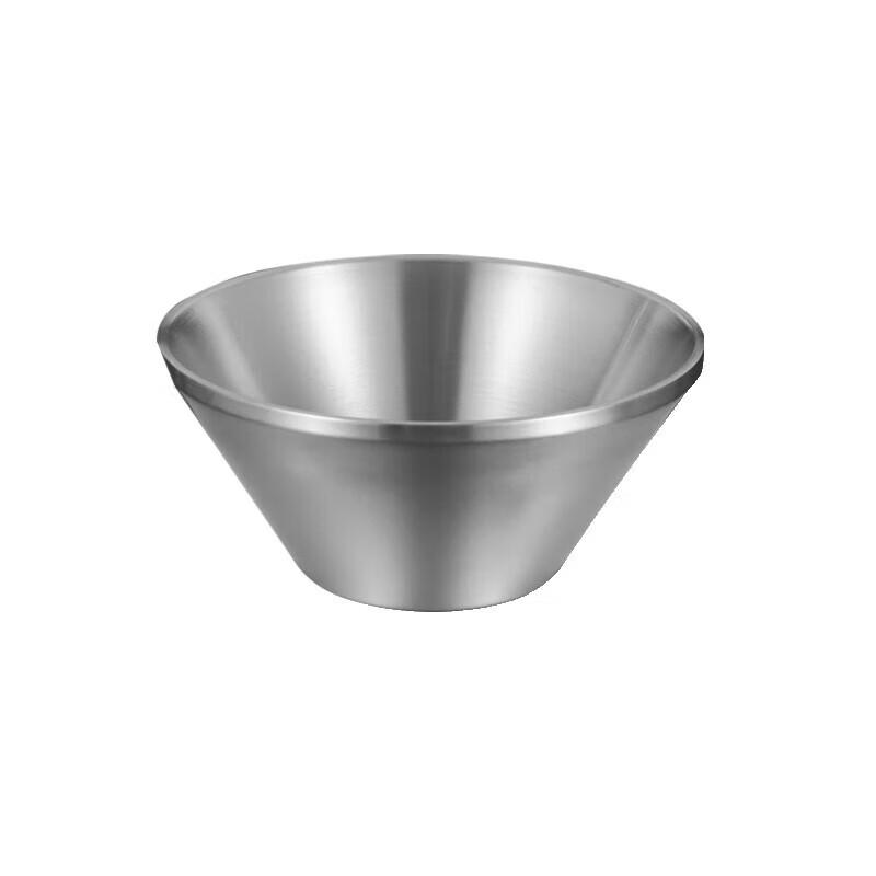 Korean Style 304 Stainless Steel Double-Layer Anti-Scald Bowl