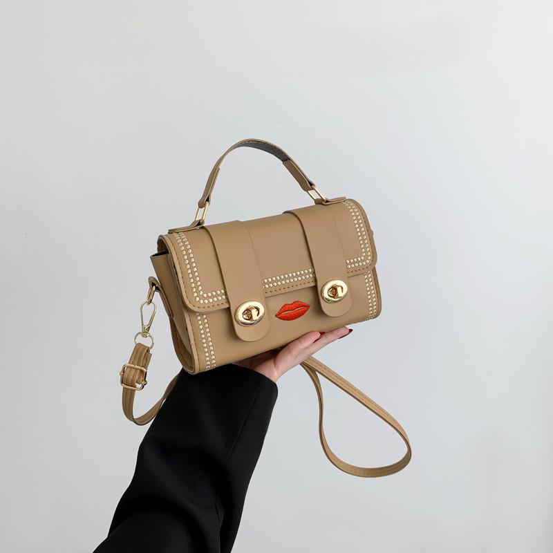 Stylish Small Shoulder Bag For Women In Black White And Khaki Perfect For Everyday Use