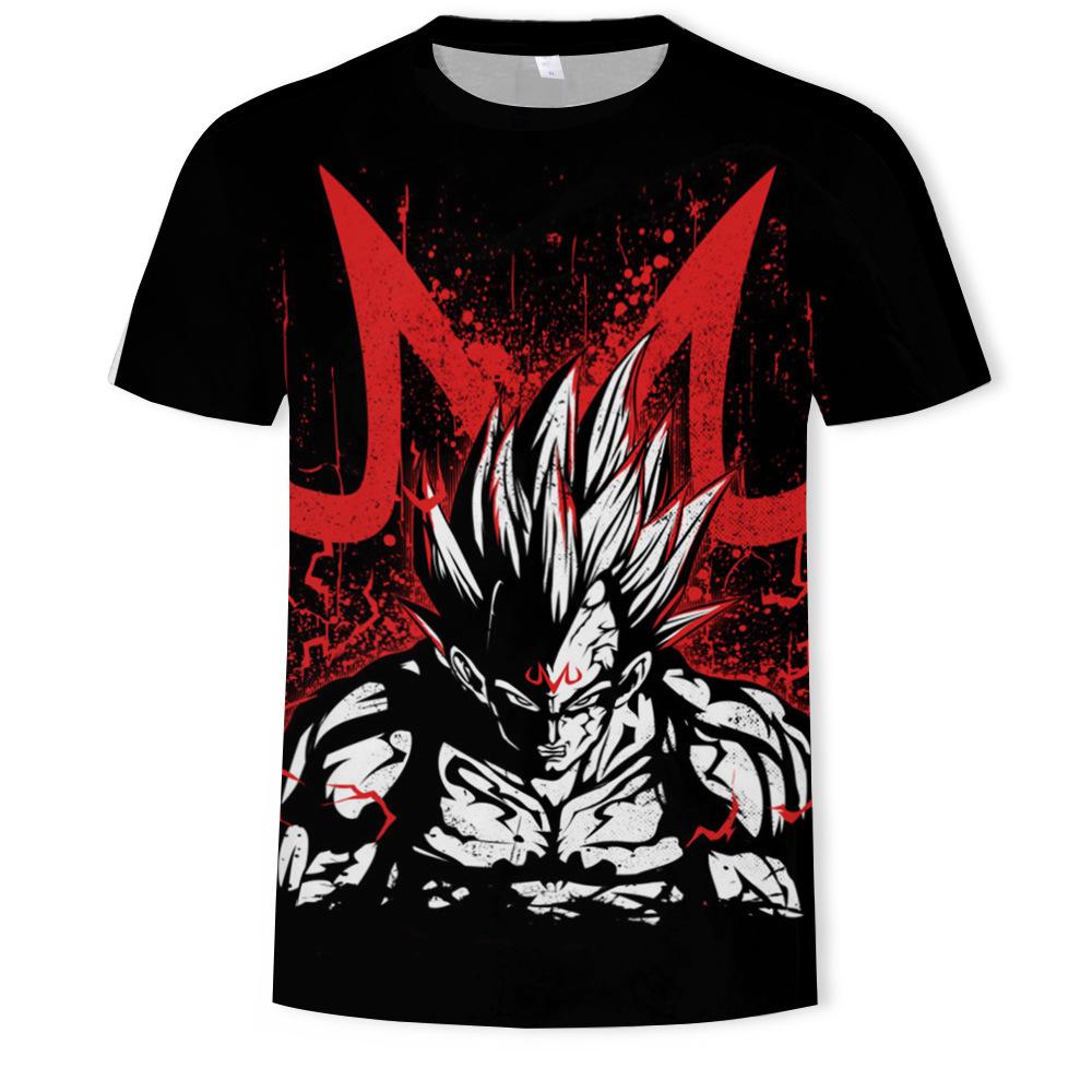 Dragon Ball Z Goku T-shirt Mens 3D Shirt T-shirts Anime Harajuku Cartoon T O-neck Hip-hop Tops Streetwear