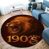 Galatasaray S Round Area Rug,Carpet Rug for Living Room Bedroom Sofa Playroom Decor,Non-slip Floor Mat