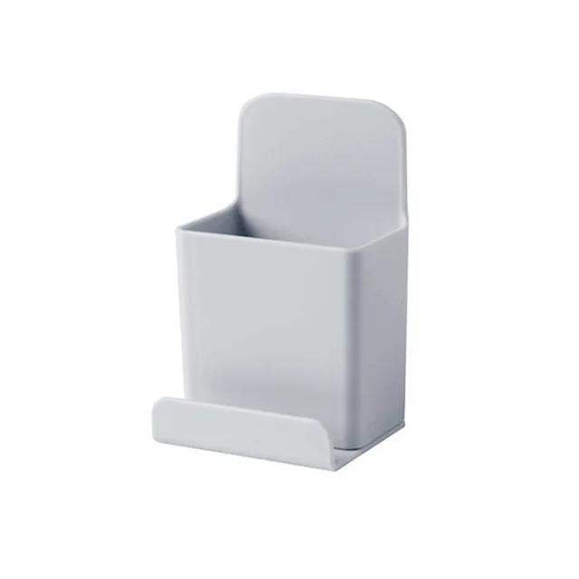 New Multifunctional Wall-mounted Storage Box Punch-free Mobile Phone Remote Control Storage Rack Bathroom Wall Debris Storage Ra