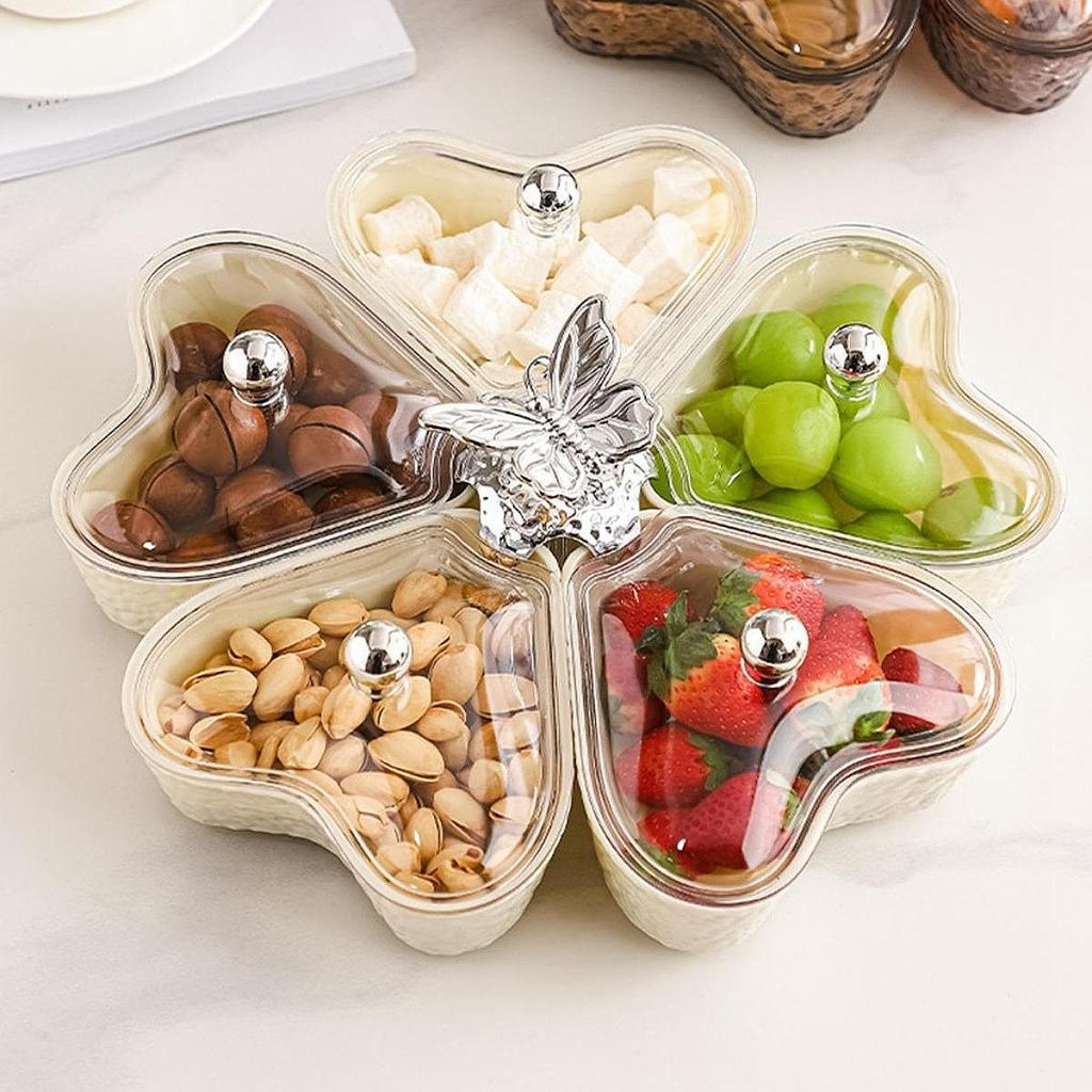 Divided Serving Tray Multifunctional Appetizer Tray for Sweets Fruit Dessert