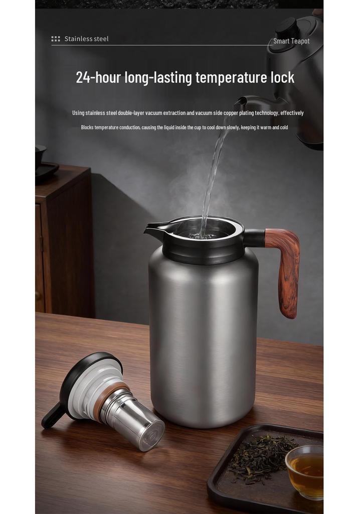 316 Stainless Steel Stewing and Warming Pot - Multifunctional Teapot, Thermos, Stewing Pot, and Coffee Pot with Customizable Thermos Cup.