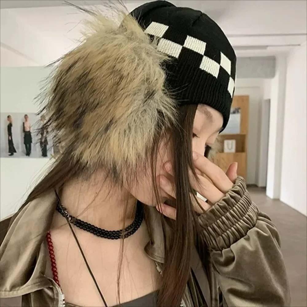 Soft Plush Ear Cover Anti-cold Winter Thicken Earflap Fashion Faux Mink Fur Earmuffs Women