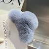Real Rex Rabbit Hair Small Grab Clip Female Autumn and Winter Hairy Back Head Disc Claw Internet Celebrity Shark Clip Headgear Hairpin
