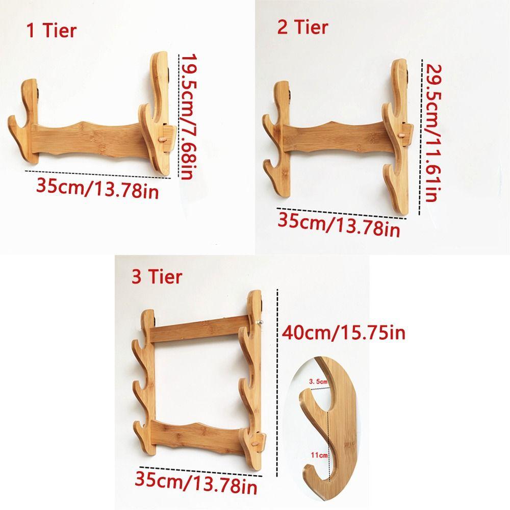 Space Saving Wall Lightsaber Hangers Samurai Lightsaber Storage Shelf  Japanese Style Decor