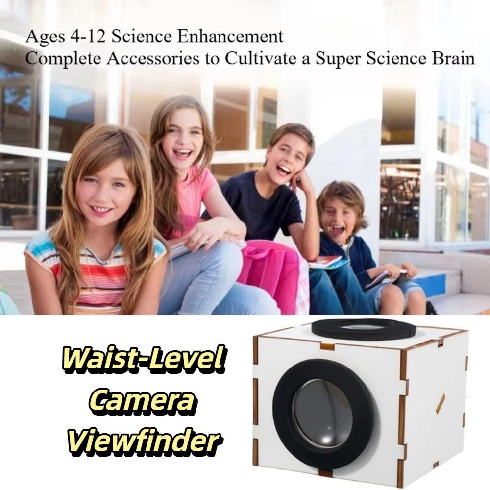 Metal Shell Waist-Level Viewfinder Portable Viewfinder Coated Lens Camera Viewfinder Manual Assembly DIY Material