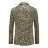 Foreign Trade 2025 Gold Sequin Tuxedo for Men - Korean Style Nightclub Host and Photo Studio Suit