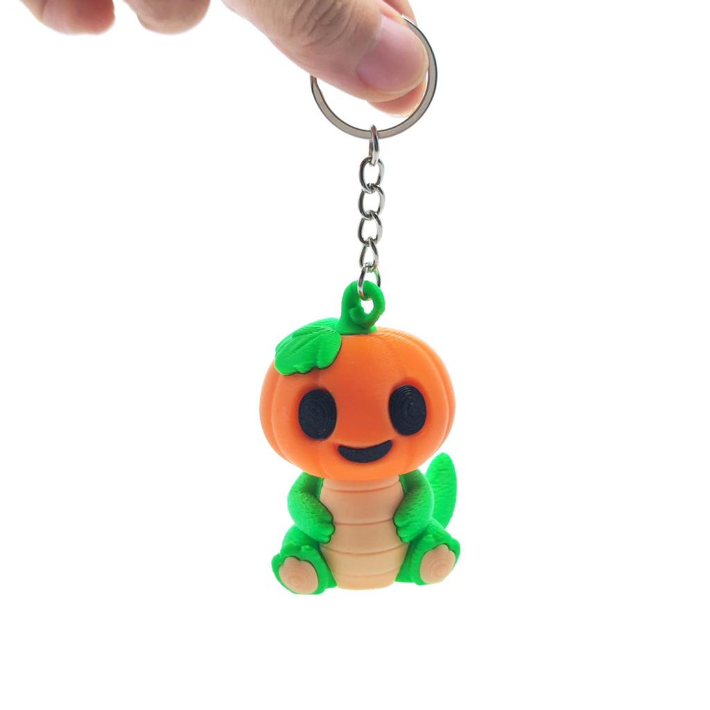 3D Printed Dinosaur Keychain – Cute Animal Model Bag Charm & Cartoon Pendant