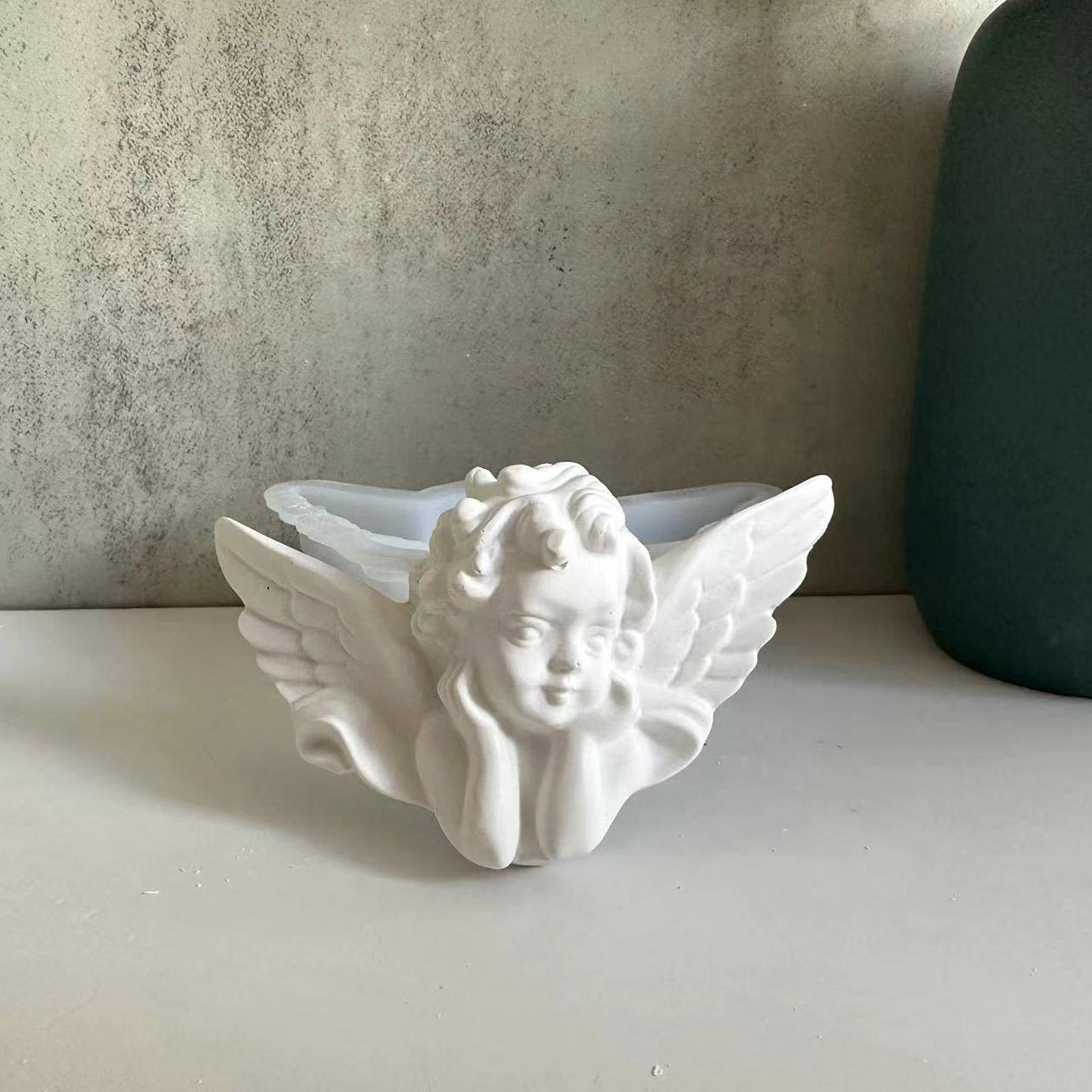 Stampi in Silicone 3D Angelo per Fondant Stampini Angelo in Gesso Stampo Angelo in Fondant Facile da Sformare Per Appassionati di Candele Fatte a Mano