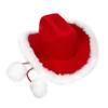 Christmas Western Styles Fringed Cowboy Hats Fashion Cosplay Accessory For Outdoor Event And Costume Parties