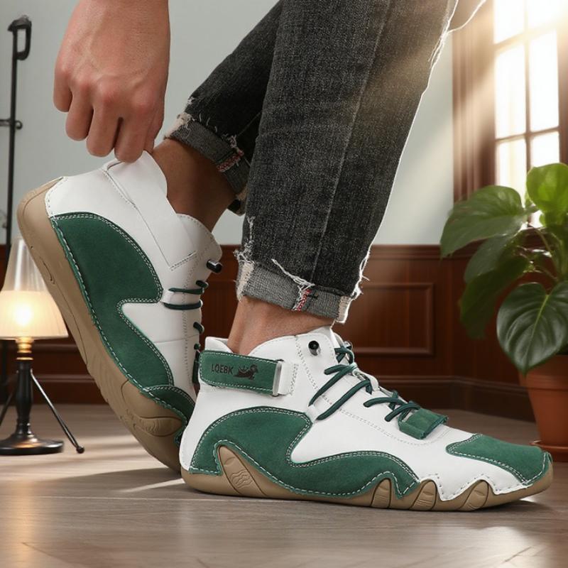 

New 2025 Men s Retro Design Ankle Boots Men Outdoor Casual Leather Shoes Breathable Comfortable Summer Hot Selling Flat Sneakers 36