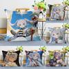 Anime F-Frieren Pillow Gift Home Office Decoration Bedroom Sofa Car Cushion Cover Case 45x45