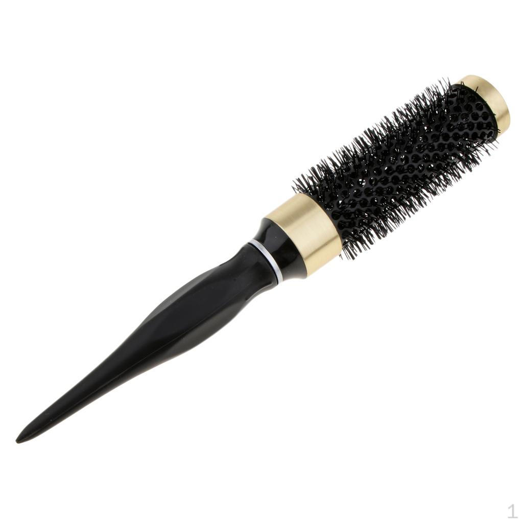 1PC Aluminum & Nylon Hair Round y Comb Massager Hairbrush