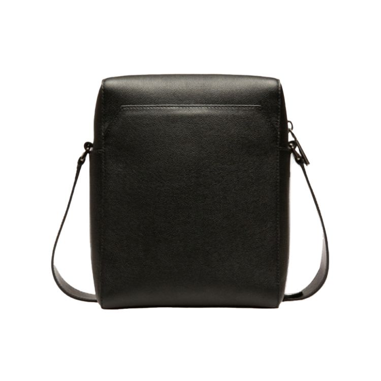 Bally Business Casual Striped Leather Shoulder Crossbody Bag Men Bags Black 6236783