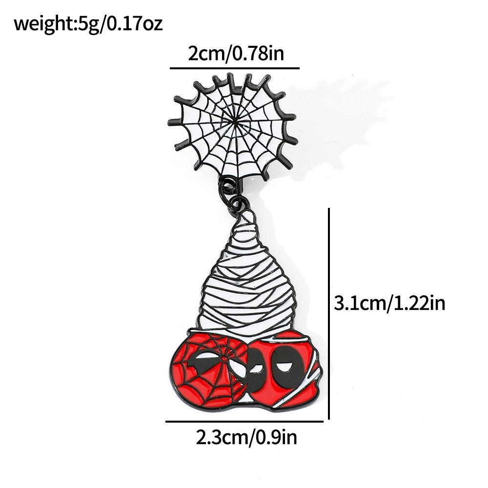 European and American creative personality Spider-Man metal badge Marvel superhero spider alloy brooch accessories