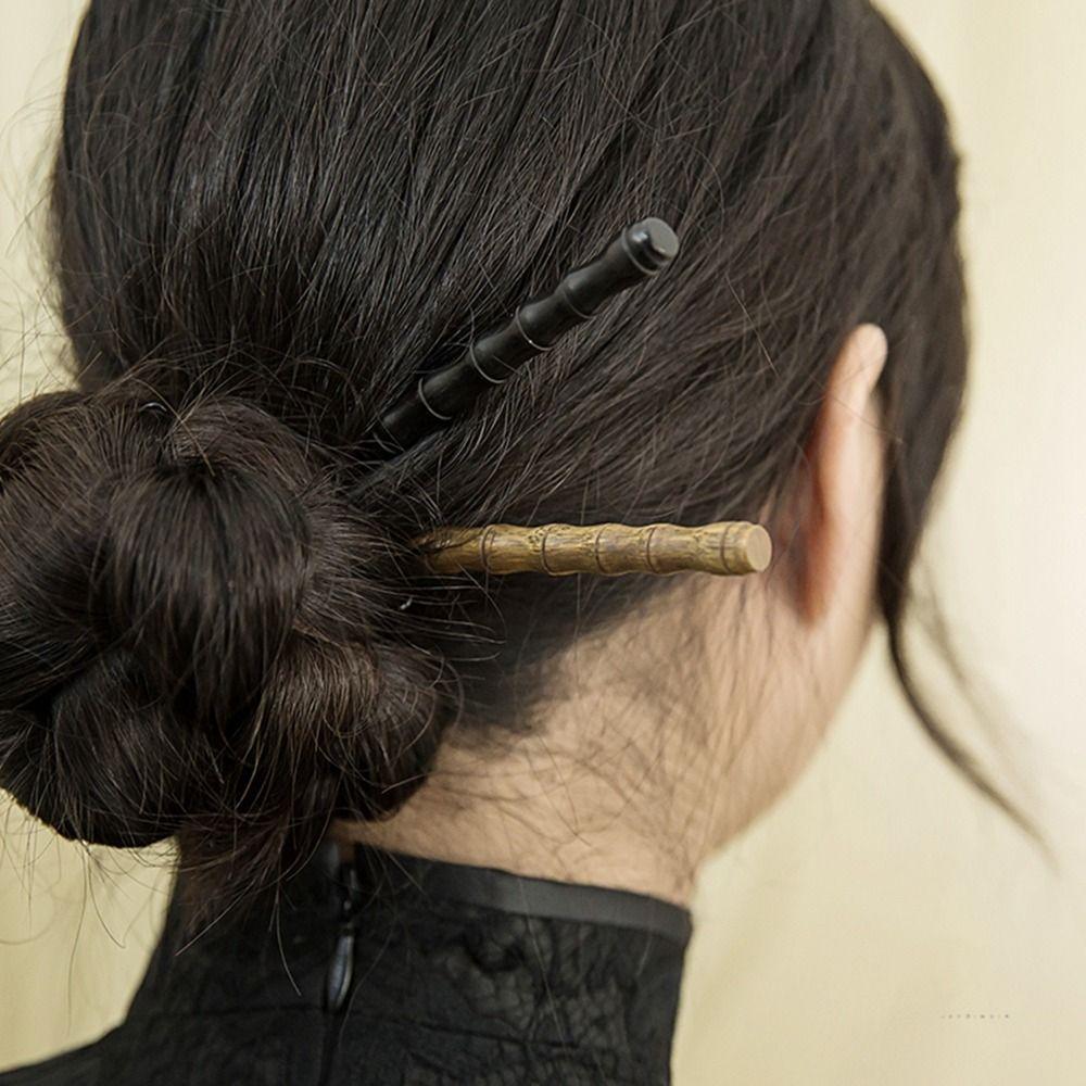 Design Tool Cheongsam Chinese Style Headwear Wooden Hairpin Hanfu Hair Sticks Ancient Style Hairpin