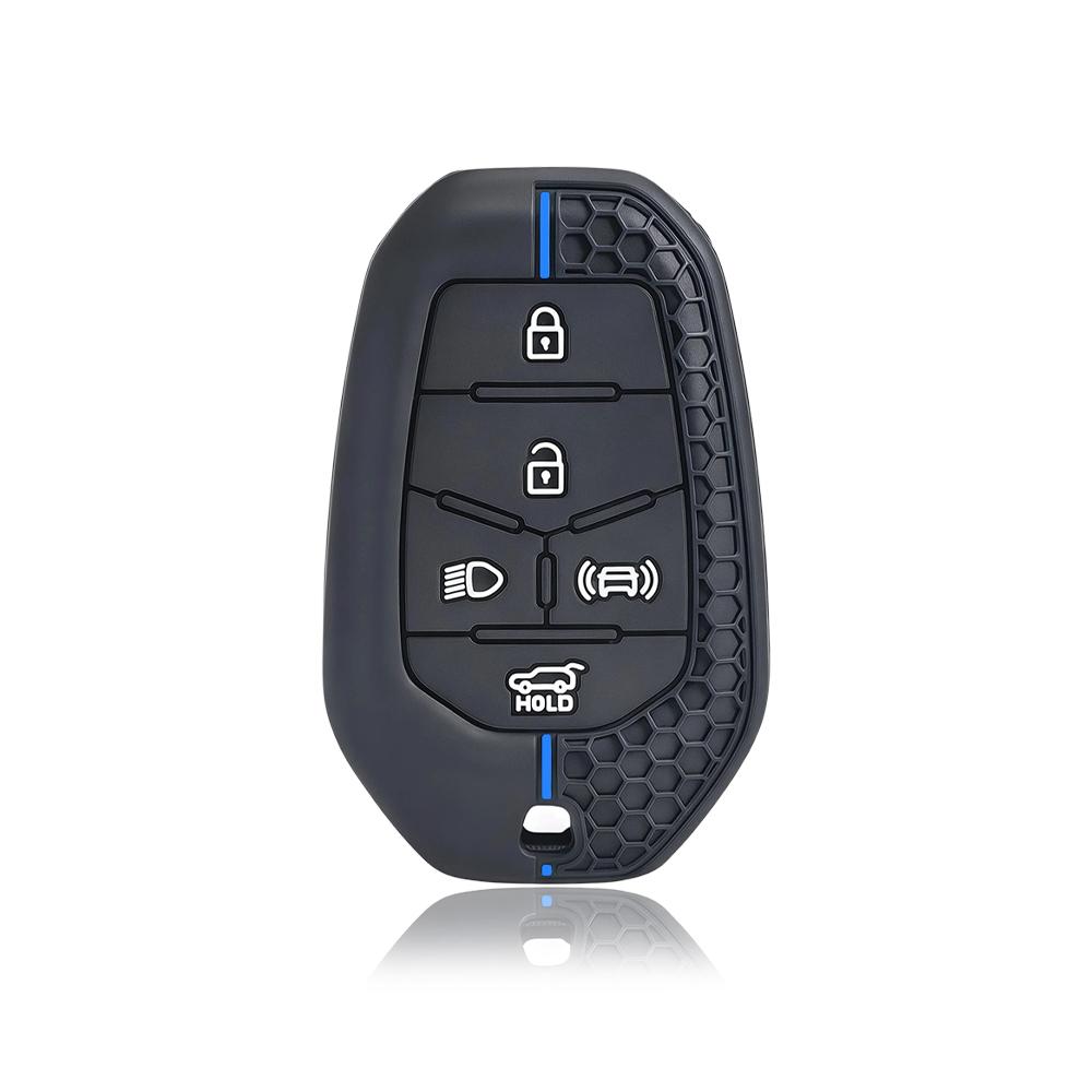 Silikonowe Etui Pokrowiec na Kluczyk Samochodowy Do Ssangyong Rexton Y400 Y450 G4 Pokrowiec Ochronny Uchwyt Akcesoria na Kluczyk Zdalny Samochodu