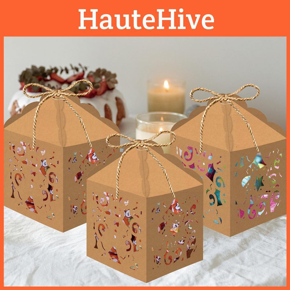 Hollow Decorative Christmas Gift Box For Festival And Party Packaging Candy