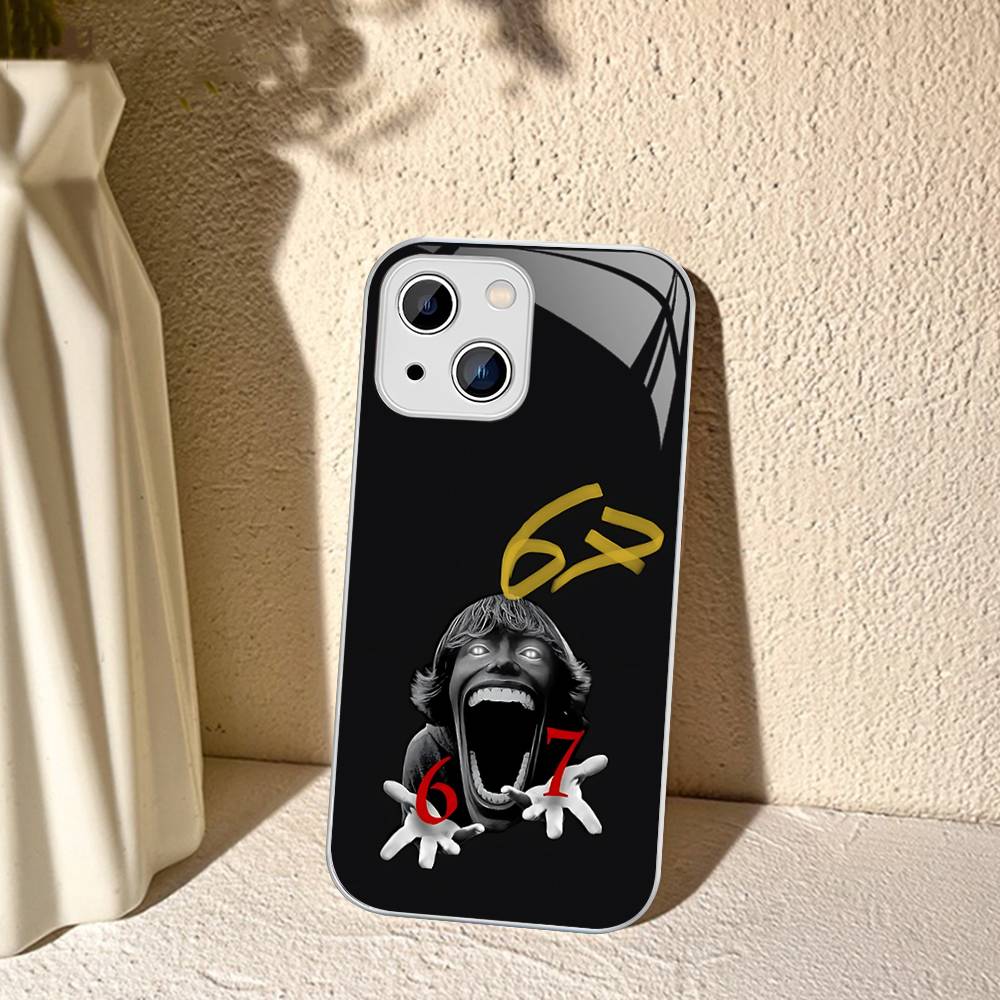 

67 Six Seven Tempered Glass For Iphone 14 13 12 11 Pro Mini XS MAX 14Plus X XS XR Cover iphone XR