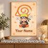 Naruto Uzumaki Custom Name Diamond Painting Personalized 5D Full Drill DIY Diamond Art Home Decor