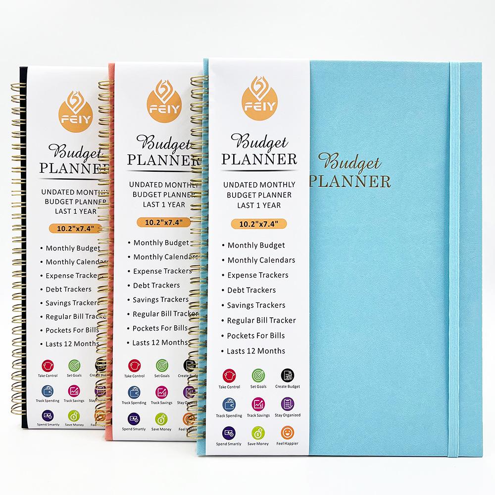 Financial Budget Notebook with Stickers: 16K Cross-border Fund Planning & Income/Expenditure Management Spiral Book
