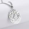 Vintage Celtics Knot Fox Pendant Necklace Viking Animal Loki Dragon Nordic Amulet Stainless Steel Jewelry Gift for Men Women