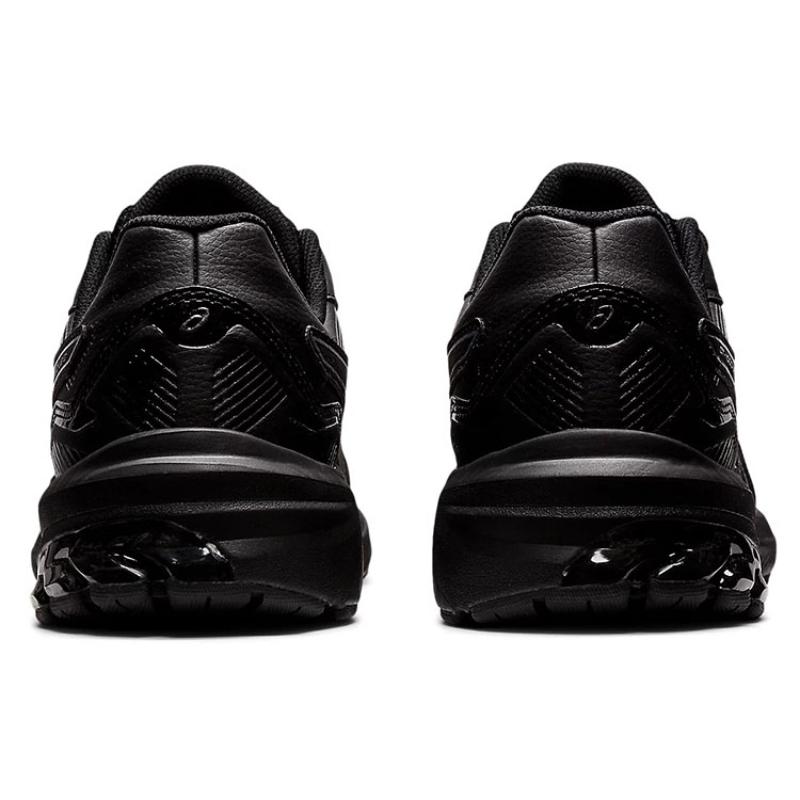 ASICS GT 1000 Leather 2 Abrasion Resistant Low top Training Sprint Running Shoes Men's Black 2E Width Sneakers 1131A059-001