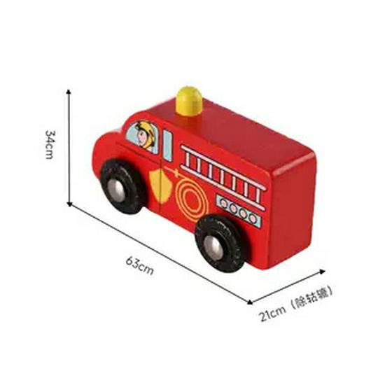 

Children s Wooden Magnetic Train: Educational Push-and-Go Inertia Mini Train for Ages 0-3