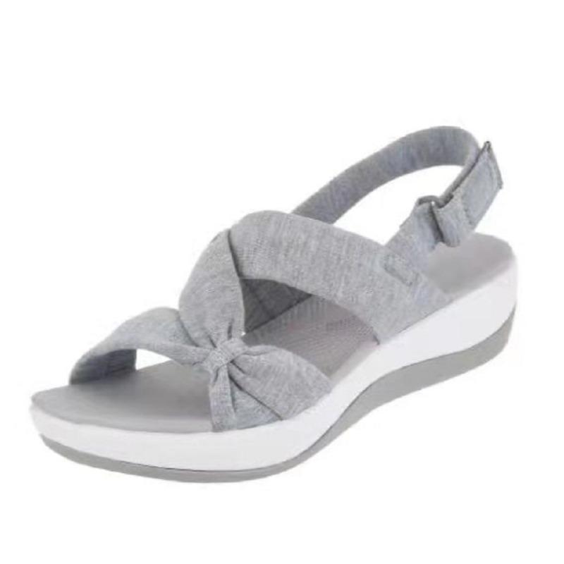 

Autumn new large-size sandals women s simple fish mouth thick-soled soft-soled sandals - size 3 43 серый