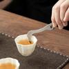 Hot Stainless Steel Tea Cup Tweezers Tea Ceremony Thickened Tea Brewing Skills Tools Tea Tongs for Teacup