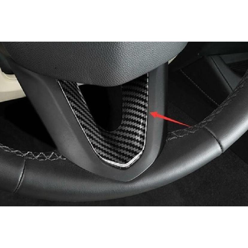 Fit For Cadillac CT5 - Carbon Fiber Steering Wheel Sheet Cover Trim 1PCS