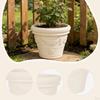 Flower Pot Resin Plant Container Decorative Lightweight Planter Breathable Mesh for Home Garden