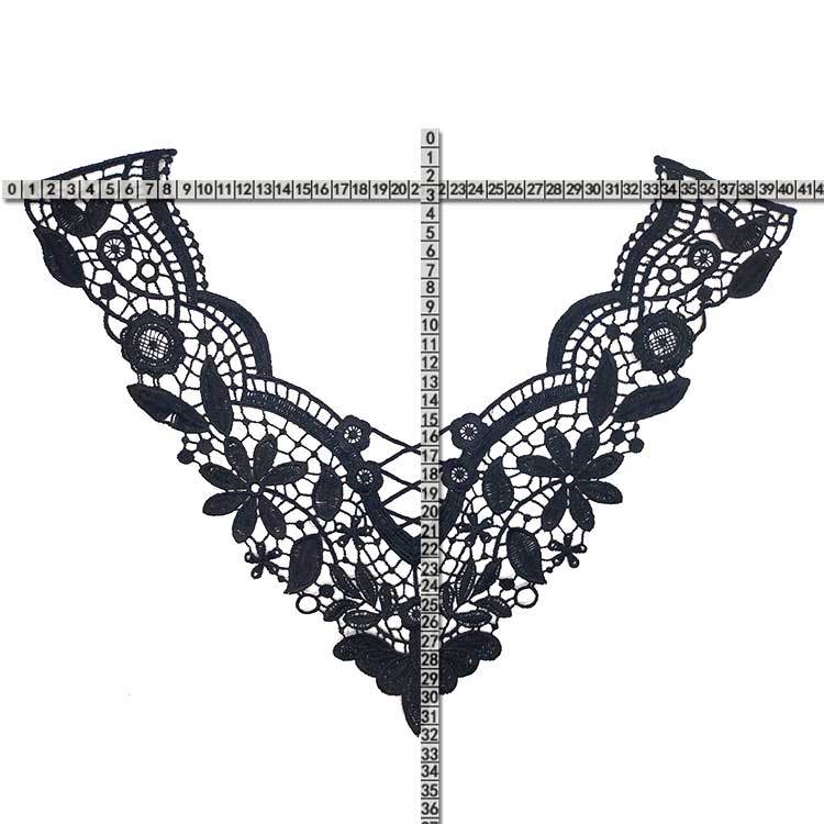 Cucito Fai da Te Materiali Fatti a Mano Decorazione Scollatura Ricamo di Pizzo Collo Accessori per Abbigliamento